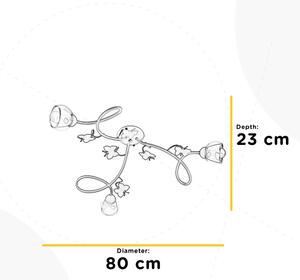 Lustră aplicată pentru copii BUTTERFLY 3xE14/6W/230V ONLI
