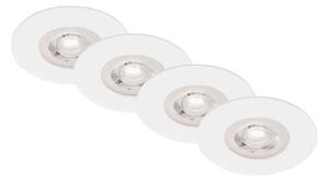 SET 4x corp de iluminat LED încastrat pentru baie LED/4,9W/230V IP44 alb Brilo