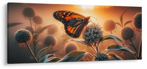 Tablou – Fluture în soare apunând (120x50 cm)