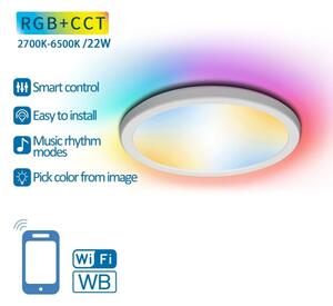 Plafonieră LED RGBW dimabilă Aigostar LED/22W/230V 2700-6500K Wi-Fi