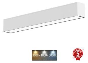 Plafonieră LED/40W/230V 120 cm argintiu Sinclair LSM 24-40CCT