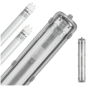 Brilagi -LED Tech. Corp de iluminat fluorescent OPTIMA T8 2xG13/9W/230V 4000K IP65 67,5 cm
