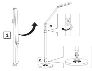Lampadar LED tactil dimabil FERRARA LED/13W/230V 3000/4000/6500K