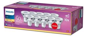 SET 10x bec LED Philips GU10/4,6W/230V 2700K