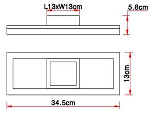 Plafonieră LED BEATRIX LED/12W/230V Globo 67297D1