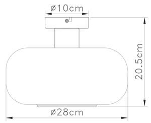 Lustră aplicată GIUSEPPE 1xE27/40W/230V transparent Globo 15566DA