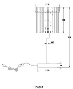 Lampă de masă GORLEY 1xE14/40W/230V Globo 15698T