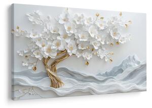 Tablou – Arborele vieții 3D elegant (90x60 cm)