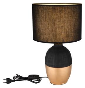 Lampă de masă VALENTINO 1xE14/40W/230V negru Globo 21627B