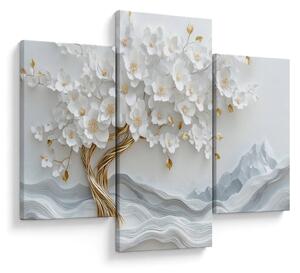 Tablou – Arborele vieții 3D elegant (90x60 cm)