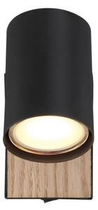 Globo 57911-1BW - Aplica spot de perete ROBBY 1xGU10/25W/230V negru/maro
