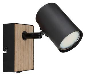 Globo 57911-1BW - Aplica spot de perete ROBBY 1xGU10/25W/230V negru/maro