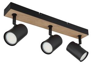 Spot ROBBY 3xGU10/35W/230V negru/maro Globo 57911-3BW