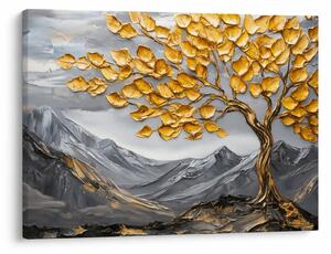 Tablou – Arbore cu frunze aurii (70x50 cm)