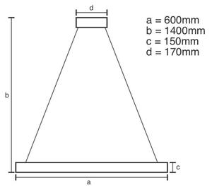 Brilagi - Lustru cu cristale LED dimabil pe cablu HALO LED/40W/230V + telecomandă