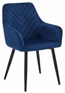 Scaun Bucatarie/Dining Nigmo Catifea Albastru