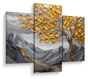 Tablou – Arbore cu frunze aurii (90x60 cm)