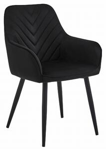 Scaun Bucatarie/Dining Nigmo Catifea Negru