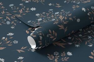 Tapet Ramuri și flori delicate, Tapet flori, a01245v1 : Uwalls.ro