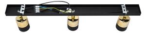 Spot LED TUBSSON 3xGU10/4,8W/230V negru/auriu