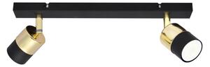 Spot LED TUBSSON 2xGU10/4,8W/230V negru/auriu