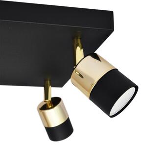 Spot LED TUBSSON 4xGU10/4,8W/230V negru/auriu