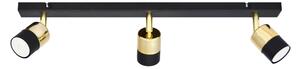 Spot LED TUBSSON 3xGU10/4,8W/230V negru/auriu