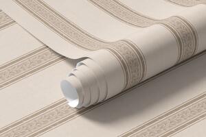 Tapet Dungi elegante de culoare bej cu frunze, Tapet geometrie, Tapet dungi, a01249v2 : Uwalls.ro
