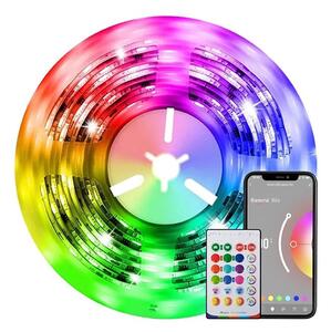 Bandă LED RGB+CCT dimabilă Immax NEO 07775L 48W/230V 10 m IP65 Wi-Fi Tuya + telecomandă