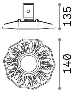 Ideal Lux - Plafonieră încastrată POLKA 1xGU10/50W/230V, finisaj auriu