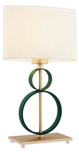 Lampă de masă PERSEO 1xE27/15W/230V crem/verde Argon 8317