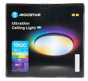 Plafonieră LED RGB dimabilă pentru baie Aigostar LED/18W/230V d. 30 cm IP44 + telecomandă