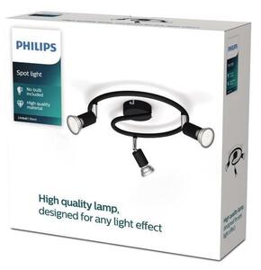 Spot LIMBALI 3xGU10/50W/230V negru Philips