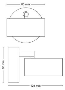 Spot LED BRACIA LED/5,5W/230V negru Philips