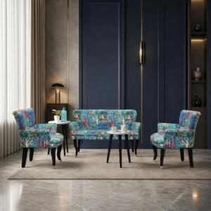 Set canapea cocktail Relax Homs textil albastru
