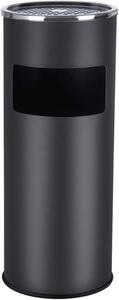 Cos de gunoi cu scrumiera Negru Songmics 60.5 x 24.5 cm