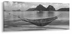 Tablou - Hamac pe plajă (120x50 cm)