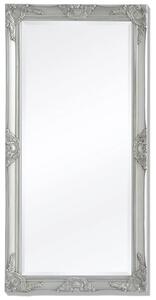 Oglindă verticală în stil baroc 120 x 60 cm argintiu