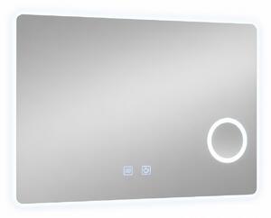 Oglinda baie LED FANTASY touch control cu lupa iluminata si dezaburire, 70x60 / 80x60 cm 80 x 60 cm