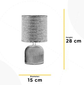 Lampă de masă ONLI SHELLY 1xE27/22W/230V maro 28 cm