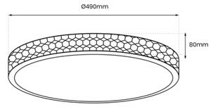 Plafonieră LED SHINY LED/34W/230V transparent