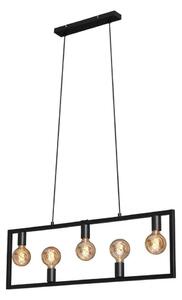 Lustră pe cablu Brilo 4028-055 KOTAK VINTAGE 5xE27/40W/230V