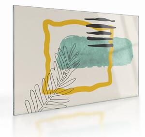 Tablou pe sticlă - Foi de rezumat N⁰2 (70x50 cm)