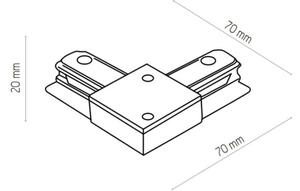 Spot pentru sistem de șină Zuma Line 3045 REFLEKTOR 8xGU10/10W/230V