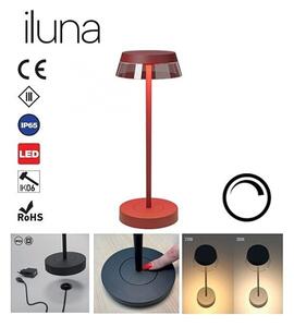 Lampă LED dimabilă de masă Redo 90311 ILUNA LED/2,5W/5V 3000 mAh IP65 roșu
