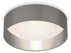 Plafonieră LED Briloner 3882-014 MAILA STARRY LED/18W/230V gri/argintiu
