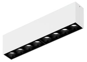 Wever & Ducré Lighting WEVER DUCRÉ Plafonieră LED Linoo 8.0, metal negru/alb, reglabil, Negru, Camera de zi / sufragerie, Aluminiu, Modern, Plafon cu flacără multiplă