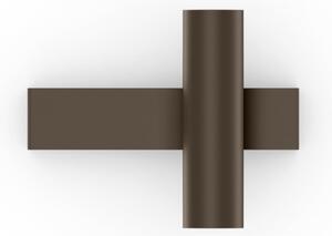 Wever & Ducré Lighting WEVER DUCRÉ Aplică de perete LED Ceno 2.0 bronz, 2.700 K, cu 2 becuri, reglabil, Bronz / Alamă Veche, Camera de zi / sufragerie, Aluminiu, Modern