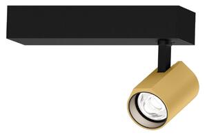 Wever & Ducré Lighting WEVER DUCRÉ Spot LED Ceno negru/auriu 2.700 K cu 1 bec, reglabil, Negru, Camera de zi / sufragerie, Aluminiu, Modern