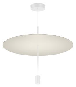 Wever & Ducré Lighting WEVER DUCRÉ Lampă suspendată LED Shedda Ø 55 cm, gri mătăsos, 2700 K, reglabil, Gri, Camera de zi / sufragerie, Aluminiu, Modern